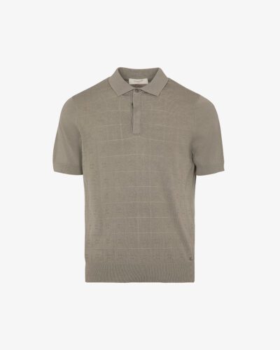 Polo check in crochet