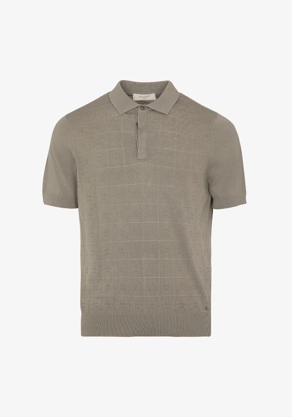 Polo check in crochet