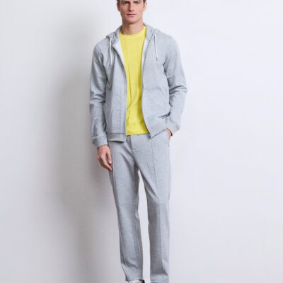 Felpa zip con cappuccio