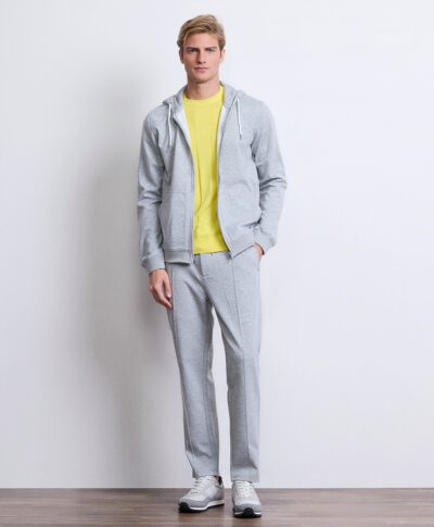 Felpa zip con cappuccio