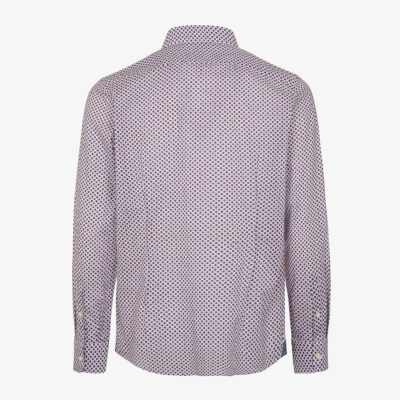 Camicia mussola stampata collo italiano