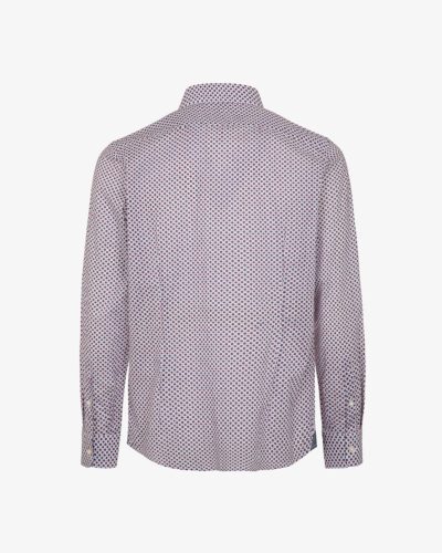 Camicia mussola stampata collo italiano