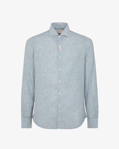 Camicia in lino collo francese