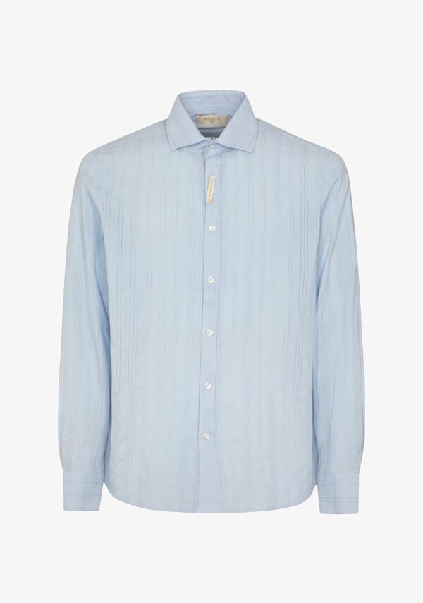 Camicia crochet collo francese
