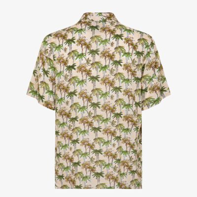 Camicia in viscosa stampata collo riviera