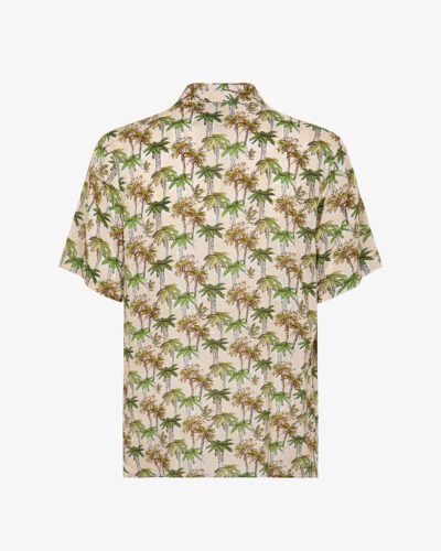 Camicia in viscosa stampata collo riviera
