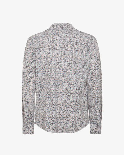 Camicia no iron stampato collo italiano