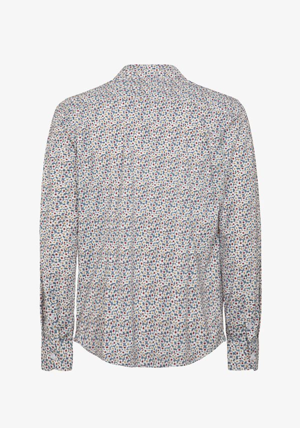Camicia no iron stampato collo italiano