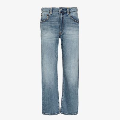 Jeans cropped fit lavaggio medio