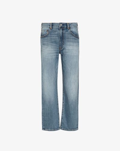 Jeans cropped fit lavaggio medio
