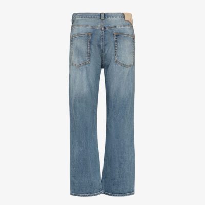 Jeans cropped fit lavaggio medio