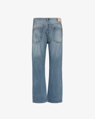 Jeans cropped fit lavaggio medio