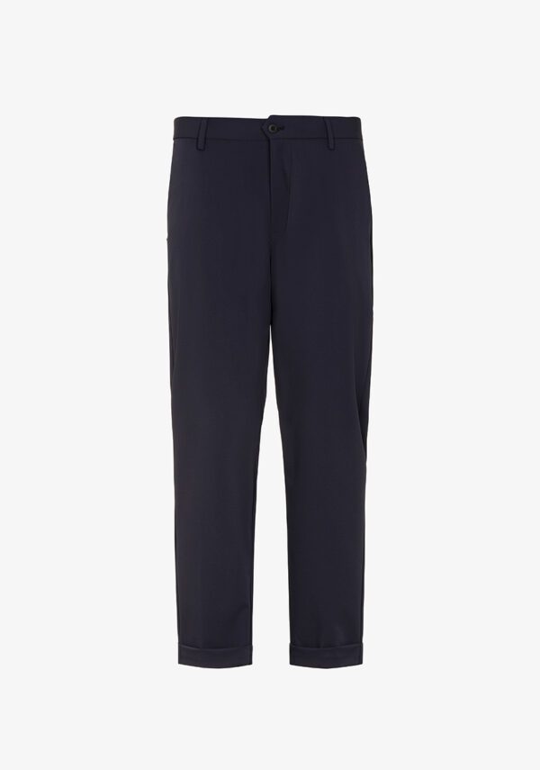 Pantalone cropped in nylon