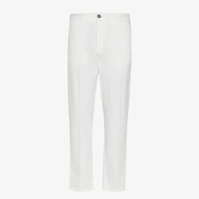 Pantalone lino wide leg capri