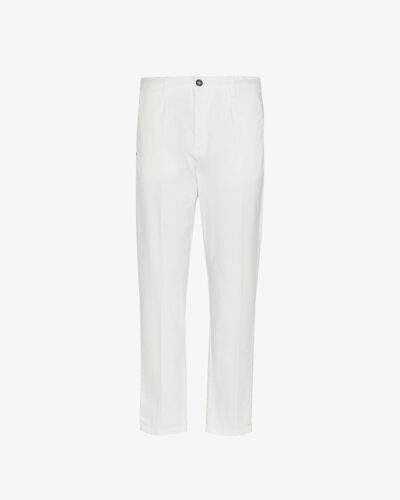 Pantalone lino wide leg capri