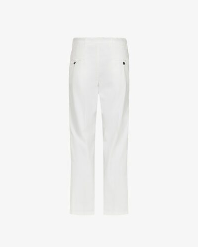Pantalone lino wide leg capri