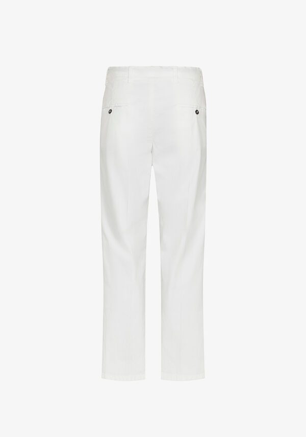 Pantalone lino wide leg capri
