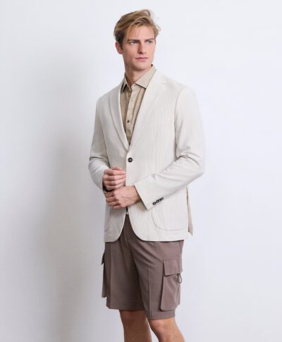Blazer monopetto rigato
