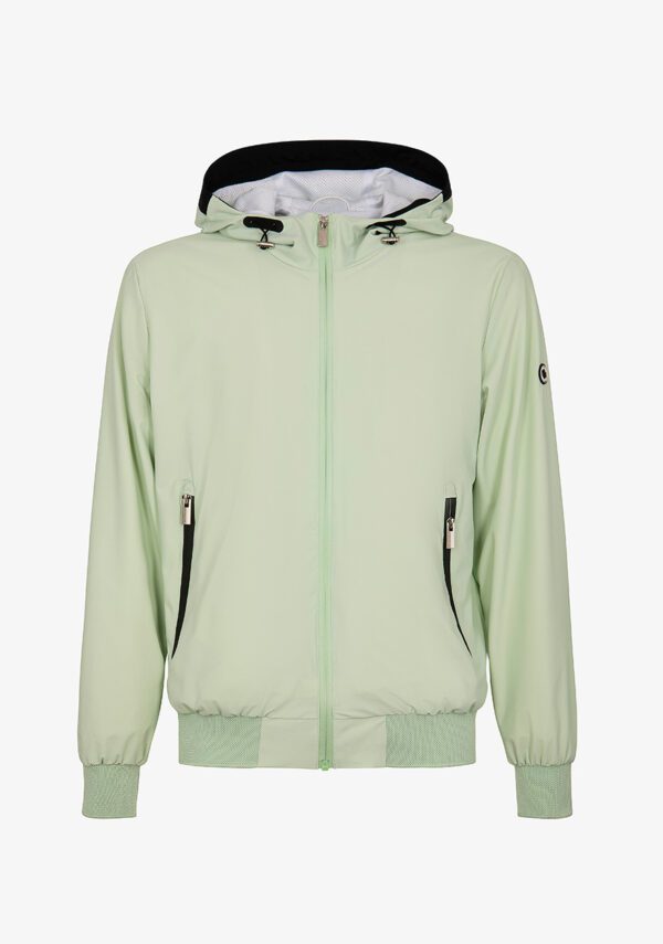 Giubbotto cappuccio softshell stretch
