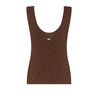 Top in maglia con applicazioni