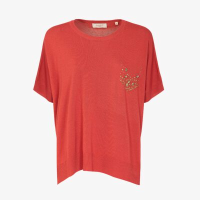 Maglia over con applicazioni