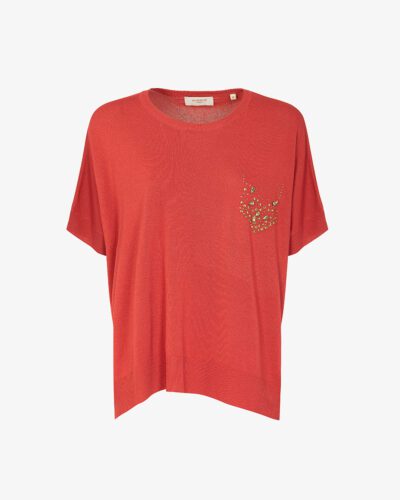 Maglia over con applicazioni