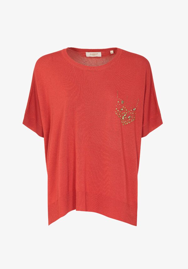 Maglia over con applicazioni