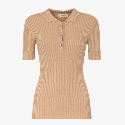 Polo in viscosa lurex