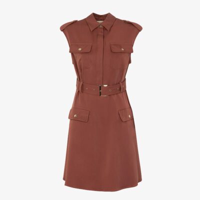 Vestito corto con tasche