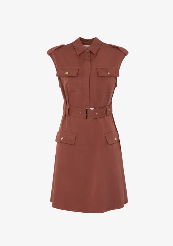 Vestito corto con tasche