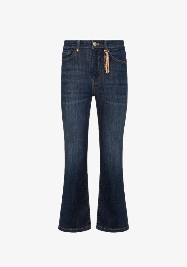 Jeans flare cropped