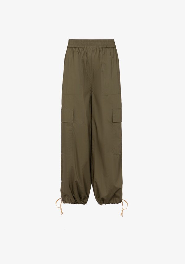 Pantalone cargo in tela vela