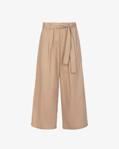 Pantalone cropped in tela vela