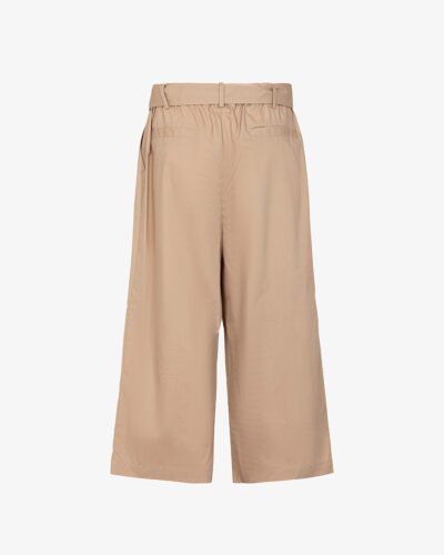 Pantalone cropped in tela vela