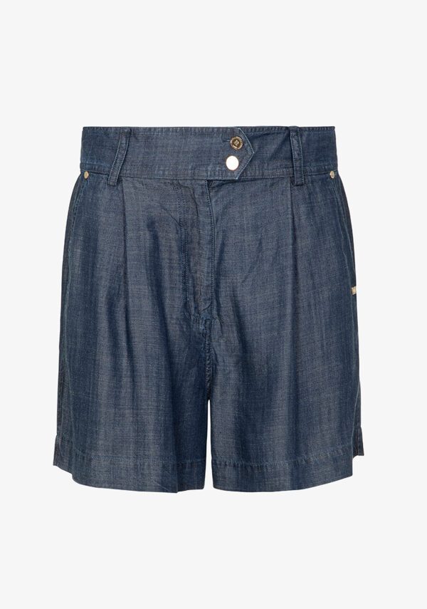 Shorts effetto denim