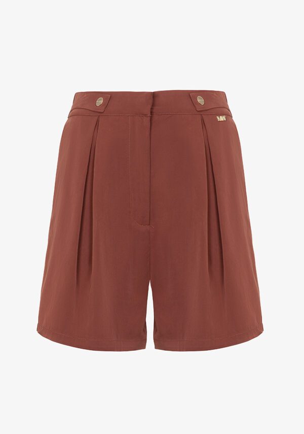 Shorts in lyocell con pence