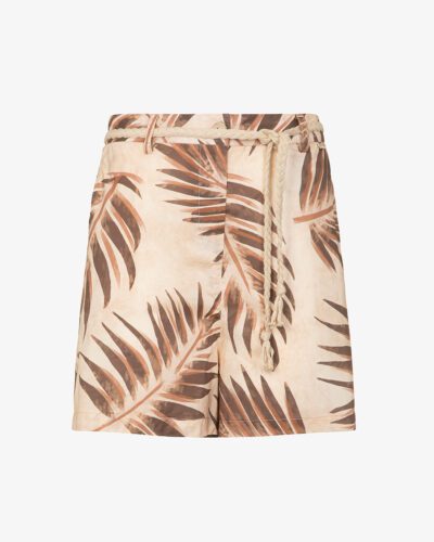 Shorts in popeline con stampa