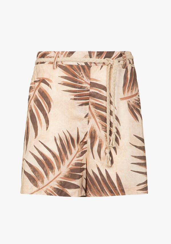 Shorts in popeline con stampa