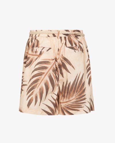 Shorts in popeline con stampa