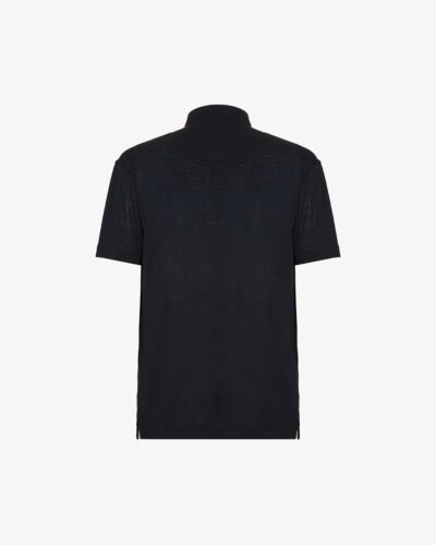 Polo camicia misto lino