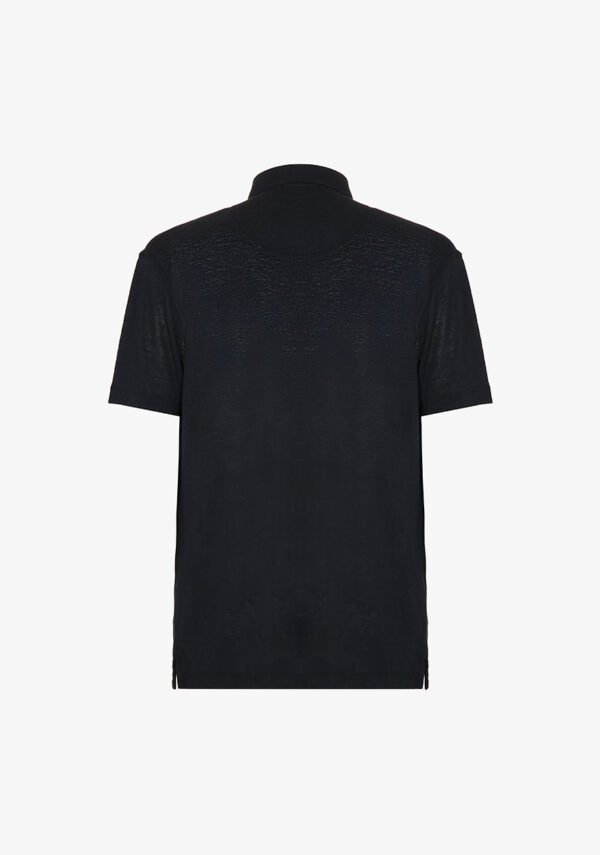 Polo camicia misto lino