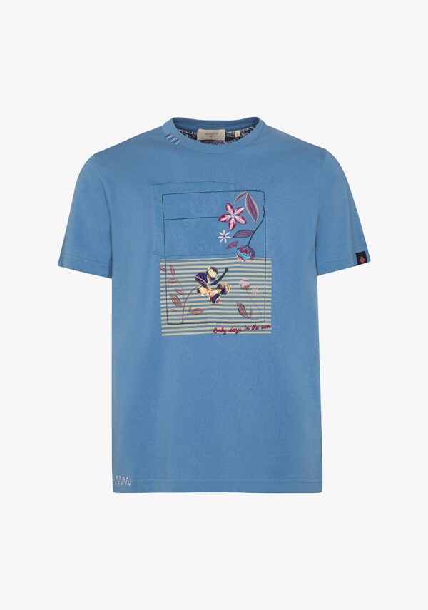 T-shirt stampata in jersey
