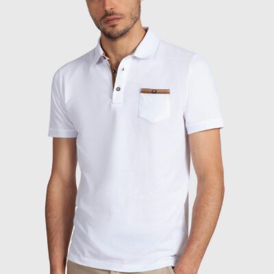 Polo piquet taschino fantasia