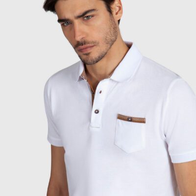 Polo piquet taschino fantasia