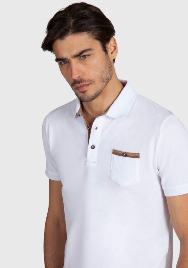 Polo piquet taschino fantasia