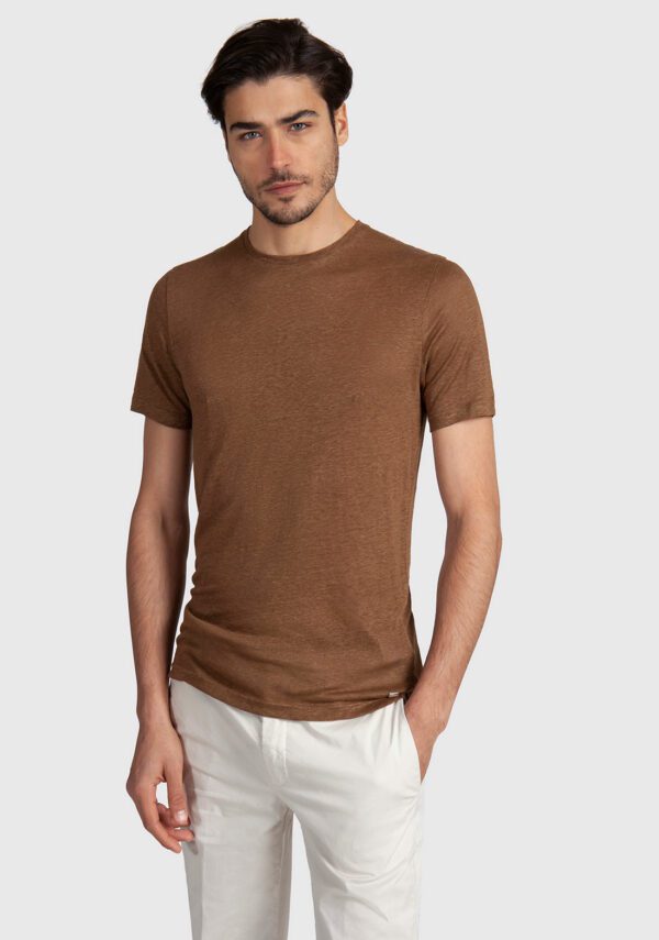 T-SHIRT MANICA CORTA LINO