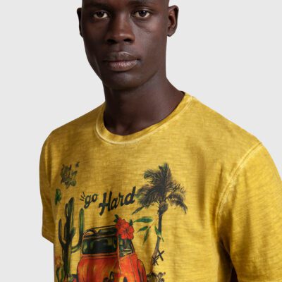 T-SHIRT STAMPA GO HARD
