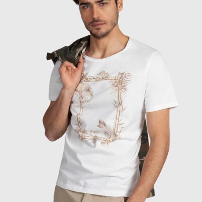 T-shirt stampa tropical
