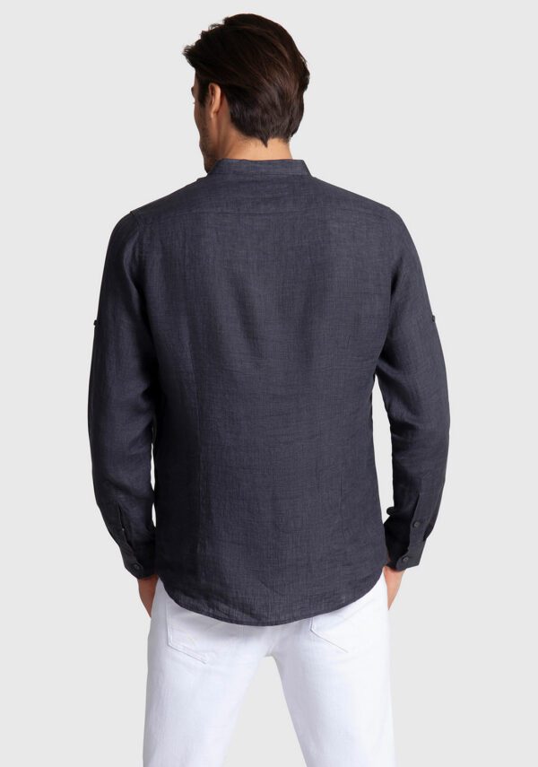 Camicia coreana lino delave