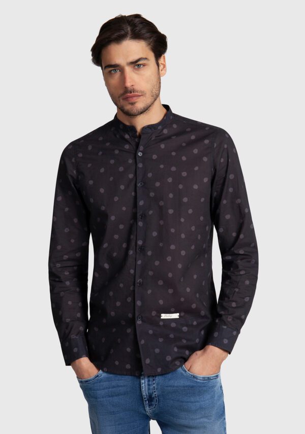 CAMICIA MANICA LUNGA MUSSOLA POIS